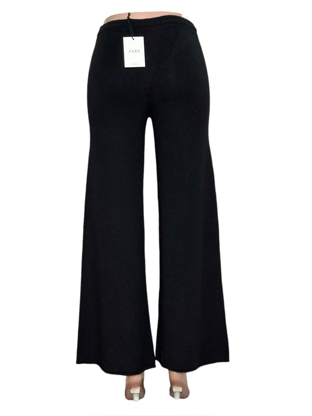 JAKI LONDON Relaxed Soft Knit Pants, Black, S/M - Picture 8 of 12